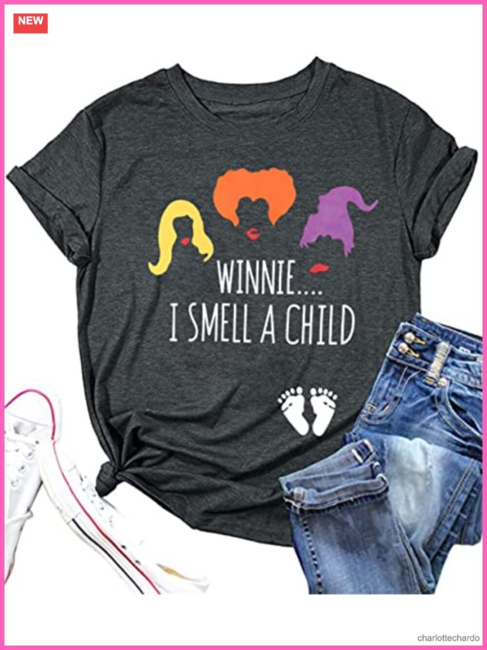 Maternity Halloween T-Shirt Sanderson Sisters Smell Child Funny Pregnancy Tee